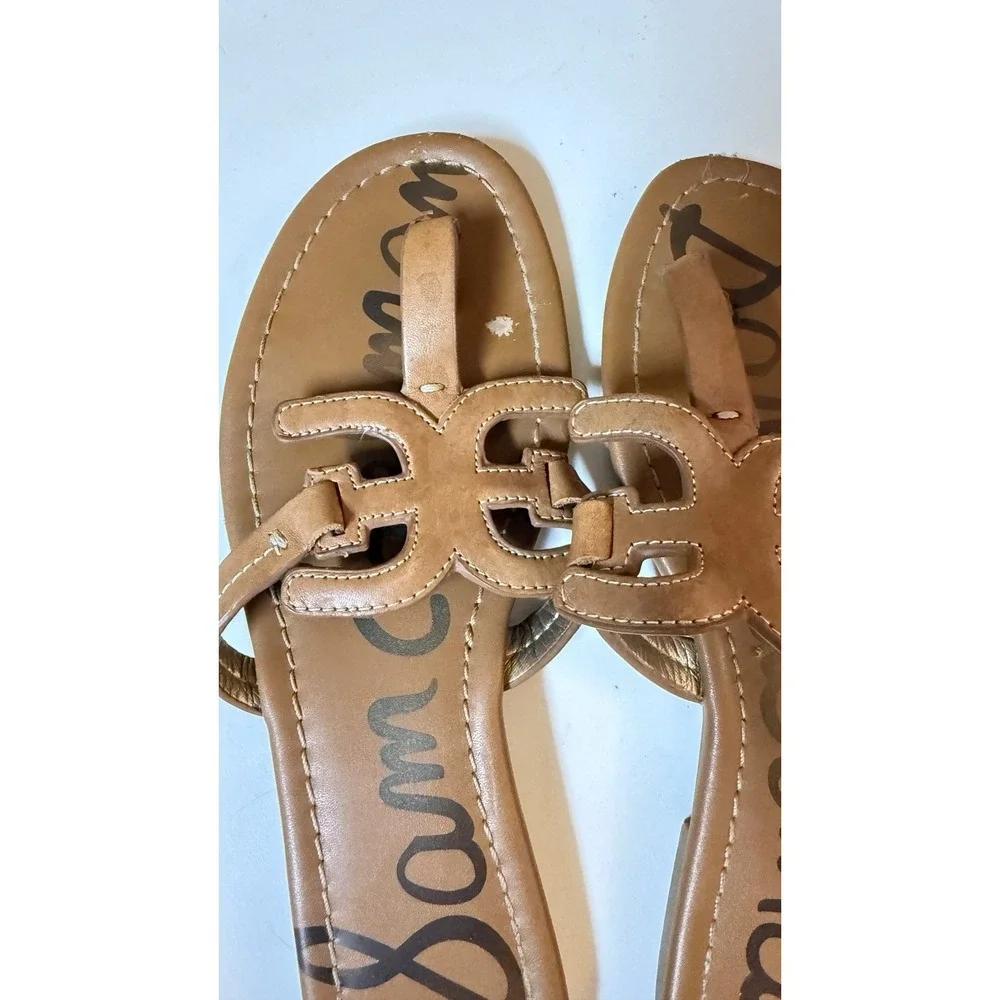 Sam Edelman‎ Carter Brown Slip On Thong Leather Women's Sandals Size 7